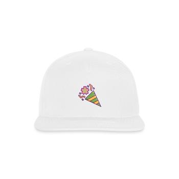 Colorful Celebration Icon - Snapback Baseball Cap - white - Front
