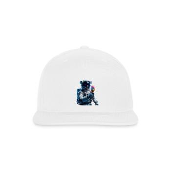 Cosmic Ice Cream Astronaut - Snapback Baseball Cap - white - Front