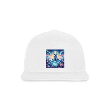 Polar Cub on Ice Island - Snapback Baseball Cap - white - Front
