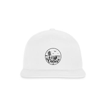 Baltic Sea Pier Signs Rostock Lubeck Wismar - Snapback Baseball Cap - white - Front