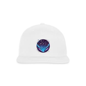 Celestial Circle Meteor Dream - Snapback Baseball Cap - white - Front