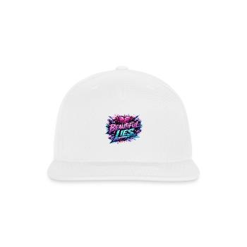 Beautiful Lies Neon Graffiti - Snapback Baseball Cap - white - Front