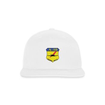 A-10 Thunderbolt II Shield - Snapback Baseball Cap - white - Front