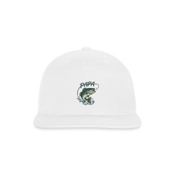 PAPA Bass Leap Graphic Tee - Snapback Baseball Cap - white - Front