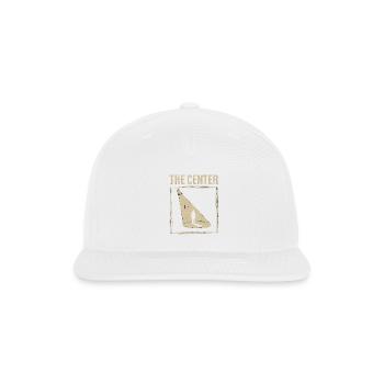 Center Spotlight Silhouette - Snapback Baseball Cap - white - Front