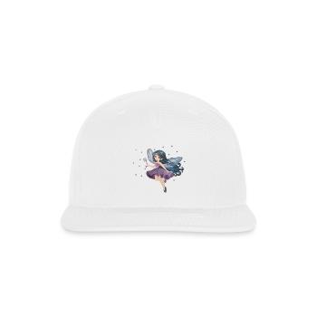 Twilight Fairy in Violet Dream - Snapback Baseball Cap - white - Front