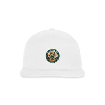 Alpine Guard Badge - Snapback Baseball Cap - white - Front