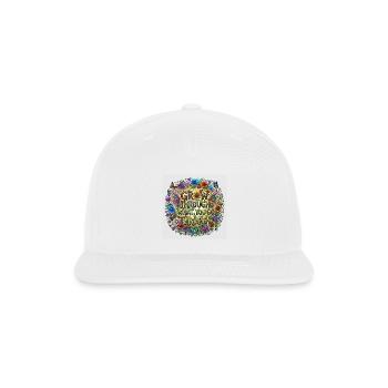 Grow Through What You Go Through - Snapback Baseball Cap - white - Front