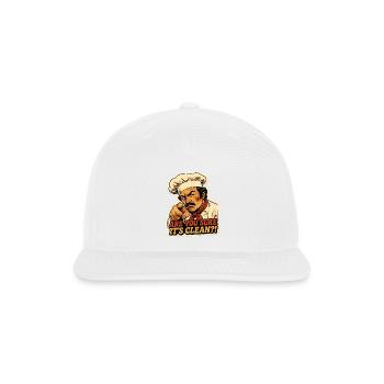 Funny Are You Sure It's Clean Chief - Snapback Baseball Cap - white - Front