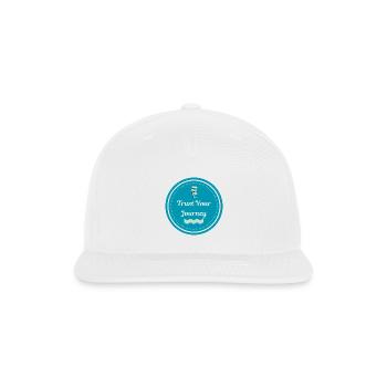 Trust Your Journey Circle - Snapback Baseball Cap - white - Front