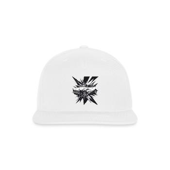 Classic Car Burst Splash - Snapback Baseball Cap - white - Front