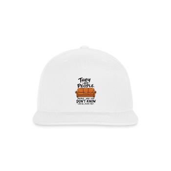 They Are People  - Snapback Baseball Cap - white - Front