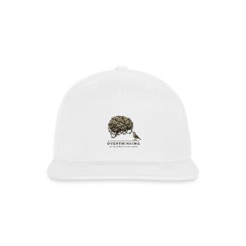 OverthinkinG Brain Barbed Wire - Snapback Baseball Cap - white - Front