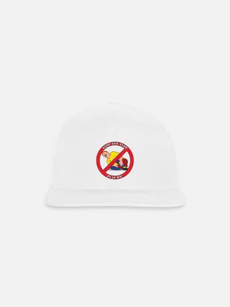 STOP THE FLOP - Snapback Baseball Cap - white