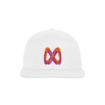 Infinite Light Loops – Strange Attractor - Snapback Baseball Cap - white - Front