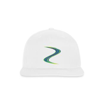 Luminous Drift – Strange Attractor - Snapback Baseball Cap - white - Front