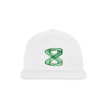 Interwoven Paths – Strange Attractor - Snapback Baseball Cap - white - Front