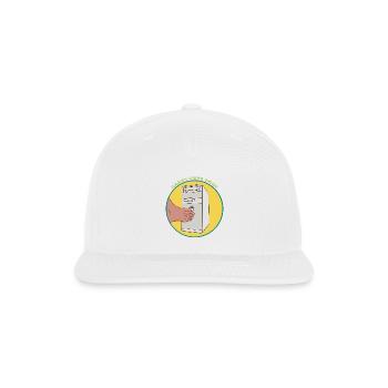 Hands Free Boot Vintage Computer Tower Funny Gamer - Snapback Baseball Cap - white - Front
