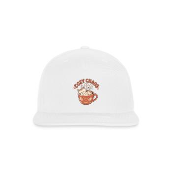 Napping in a Teacup - Snapback Baseball Cap - white - Front