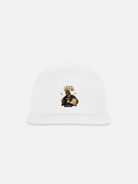 Egg Dealer Chicken Keeper Tee - Snapback Baseball Cap - white