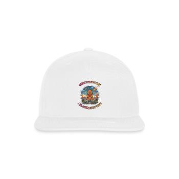 Everything Is Fine Zen Capybara Meme Mascot - Snapback Baseball Cap - white - Front