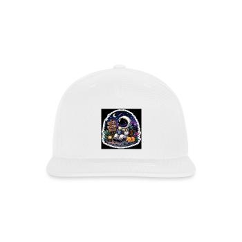 Cosmic Dreamer Camp Scene - Snapback Baseball Cap - white - Front