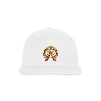 Golden Ferris Wheel Ribbon - Snapback Baseball Cap - white - Front