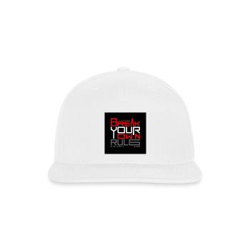 Break_the_limits-_Explosive_Action_Motivatt - Snapback Baseball Cap - white - Front