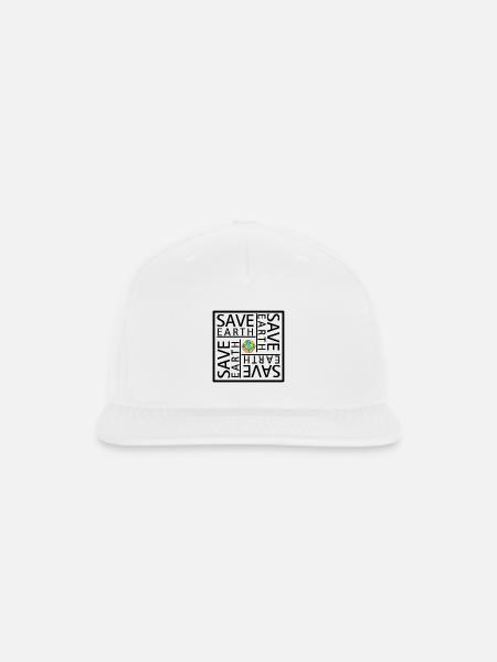 Save earth - Snapback Baseball Cap - white