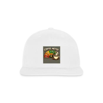 Coffee Meter - Snapback Baseball Cap - white - Front