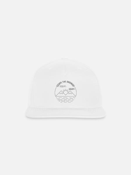 mountain and the sea - Snapback Baseball Cap - white