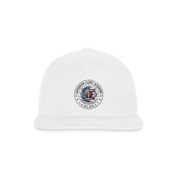 Vintage_American_Football_Lightning_Bolt_Badge_ - Snapback Baseball Cap - white - Front