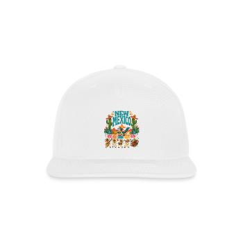New-Mexico-Desert-Fiesta-Mariachi-Band---Cactus - Snapback Baseball Cap - white - Front
