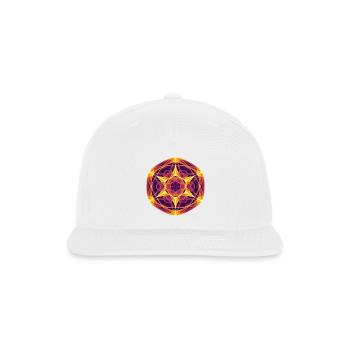 Solar Mandala – Math Art - Snapback Baseball Cap - white - Front
