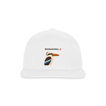 Retro Kookaburra - Snapback Baseball Cap - white - Front