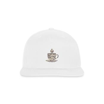 Espresso Aroma Cup Cloud - Snapback Baseball Cap - white - Front