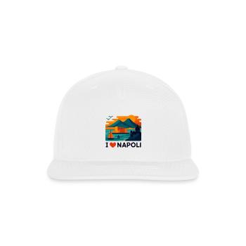 Napoli Sunset Harbor - Snapback Baseball Cap - white - Front