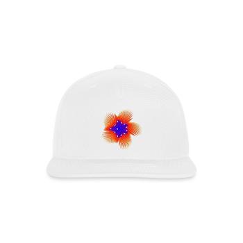 Chaos Coral – Math Art - Snapback Baseball Cap - white - Front