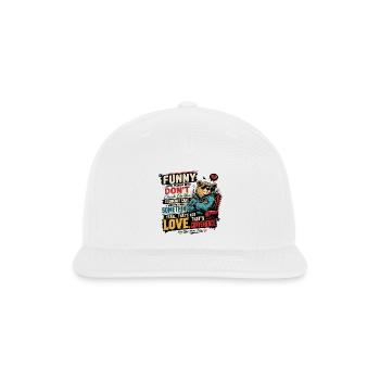 Funny Love vs Convenience Bear - Snapback Baseball Cap - white - Front