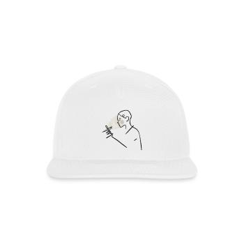 Noir Reader Under Spotlight - Snapback Baseball Cap - white - Front