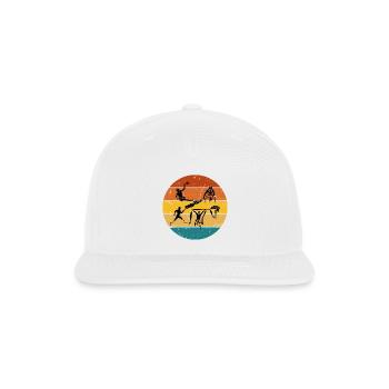 Sunset Athletics: Inclusive Sports Circle - Snapback Baseball Cap - white - Front