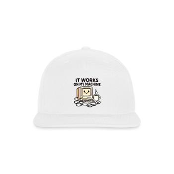 It Works On My Machine Retro PC - Snapback Baseball Cap - white - Front