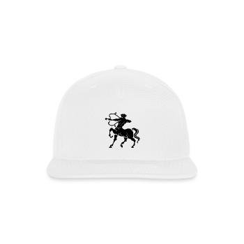 Sagittarius Centaur Archer – Zodiac Sign Symbol - Snapback Baseball Cap - white - Front