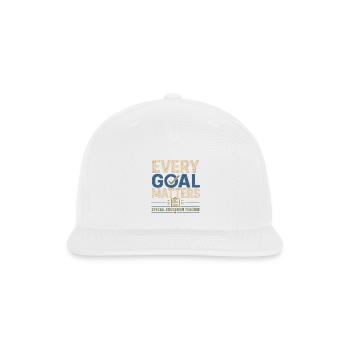 Every Goal Matters - Snapback Baseball Cap - white - Front