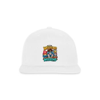 My Weekend Has A Weekend - Snapback Baseball Cap - white - Front