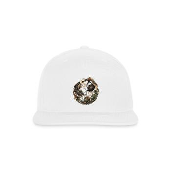 Koi Tea Circle - Snapback Baseball Cap - white - Front