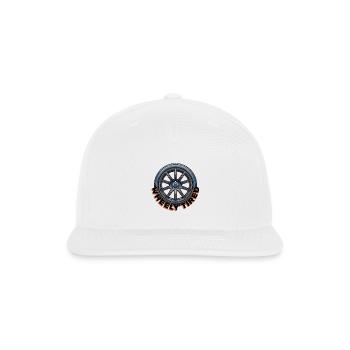 Im So Tired Wheel Graphic - Snapback Baseball Cap - white - Front