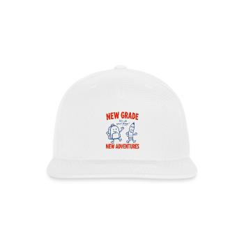 New Grade New Adventures Teacher - Snapback Baseball Cap - white - Front
