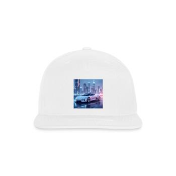 future car - Snapback Baseball Cap - white - Front