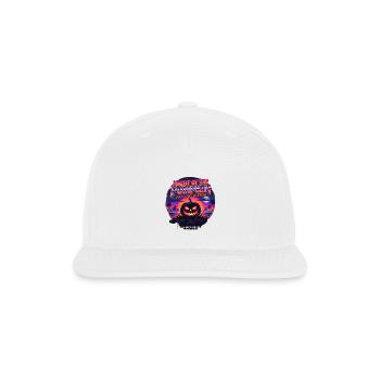 Night of the Pumpkin Retro Halloween Terror - Snapback Baseball Cap - white - Front